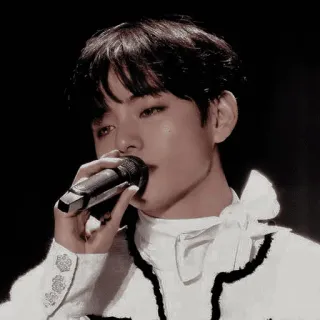🫐 346dea53 singer, k-pop, microphone, performer, music, concert telegram sticker