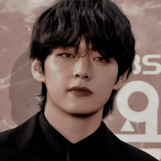 🫐 7887796a V person, celebrity, kpop, male, singer, idol, BTS telegram sticker