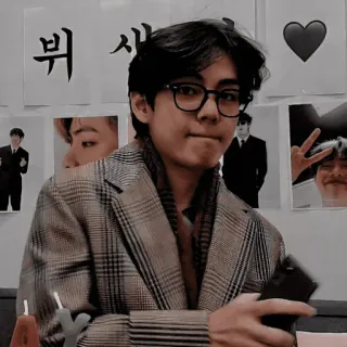 🫐 8ffa82e0 뭐지 person, man, glasses, plaid, celebration telegram sticker