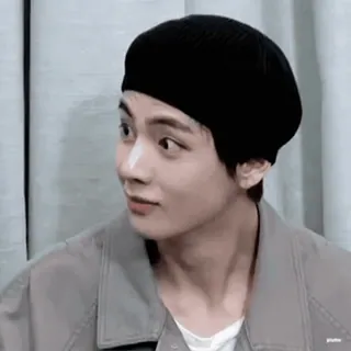 😳 67999bd9 남자, 베레모, 인물사진, 사람, kpop, 한국 telegram sticker