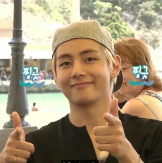 😊 91e0ceb5 orang, pria, potret, pistol jari, wajah, senyum whatsapp sticker