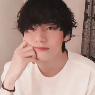 🥰 bd9a44b2 V K-Pop, Korea, Penyanyi, Selebriti, Idola, BTS, V whatsapp sticker