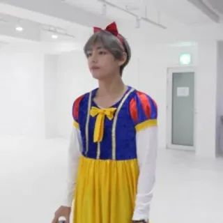 🍎 3b3c57c7 코스프레, 백설공주, 드레스, 코스튬, 사람 whatsapp sticker