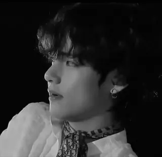 🎸 54a876ca person, porträt, schwarz weiß, profil, gesicht telegram sticker