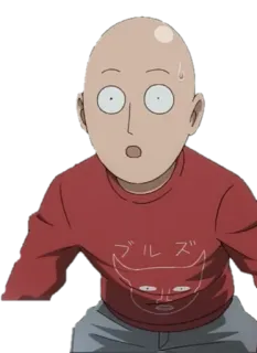 😳 78713f36 Saitama One-Punch Man ブルズ Anime, Manga, Bohater, Łysy, One-Punch telegram sticker