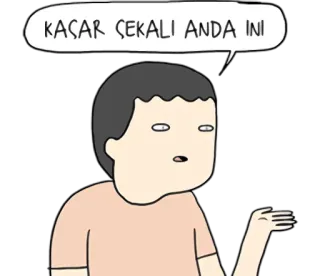 😑 72f60800 KACAR SEKALI ANDA INI 卡通, 生气, 角色, 插图, 对话气泡 telegram sticker