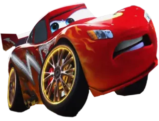 😡 6762bc9a Lightning McQueen Cars carro, desenho animado, filme, disney, pixar whatsapp sticker