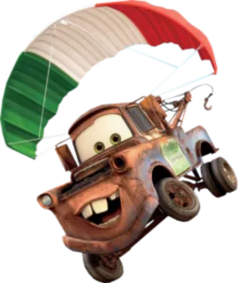 👱‍♂ 9354f04d Mater Cars Mate, Carros, paraquedas, personagem de desenho animado, caminhão de reboque whatsapp sticker