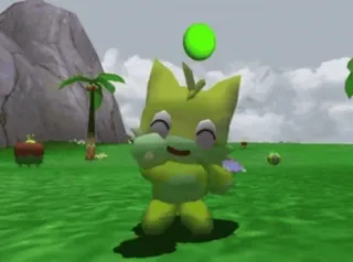 ๐ 1c7dd794 green, chao, video game character, sonic adventure telegram sticker