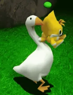 ๐ b613c613 Miles 'Tails' Prower goose, tails, sonic the hedgehog, video game, funny, animal telegram sticker