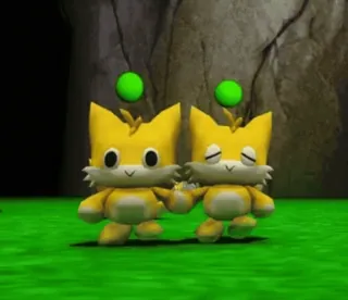 ๐งโ๐คโ๐ง c3fb3fae Chao chao, sonic, cute, video game, digital art telegram sticker