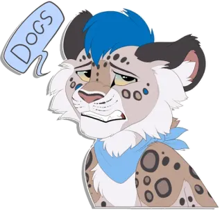 🐶 1a5f4540 Dogs Furry, Antro, Leão, Canino, Triste, Fofo, Cachorro, Balão de fala telegram sticker