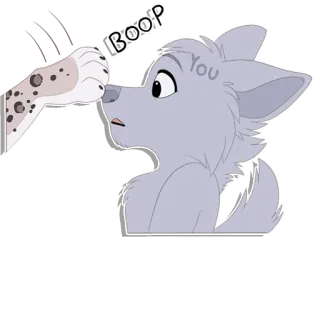 😊 96bbc383 BOOP boop, cão, animal, fofo, peludo, desenho animado telegram sticker