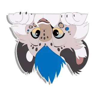 👀 d1540593 leopardo, animal, fofo, desenho animado, peludo, ilustração telegram sticker