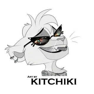 ✏️ f015938b cachorro, desenho animado, óculos de sol, animal, adesivo telegram sticker