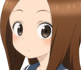 😕 24826572 Takagi Karakai Jōzu no Takagi-san 애니메이션, 여자, 귀여운, 장난을 잘 치는 타카기 양, 타카기 telegram sticker