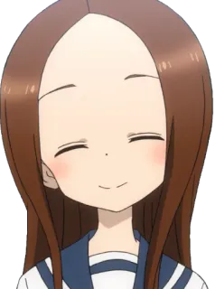 😊 49fe66c8 Takagi Teasing Master Takagi-san 애니메이션, 타카기양, 캐릭터, 미소, 만화 telegram sticker