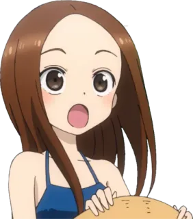 😱 c37336fb Takagi Karakai Jōzu no Takagi-san 애니메이션, 소녀, 만화, 타카기, 놀림, 귀여운 telegram sticker
