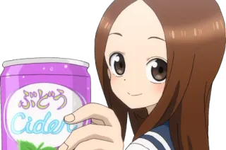 🍇 f6a68939 ぶどう 애니메이션, 소녀, 사이다, 음료, 일본 telegram sticker