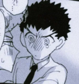 🌟 4cf45c6d Anime, Manga, Écolier, En colère, Inquiet telegram sticker