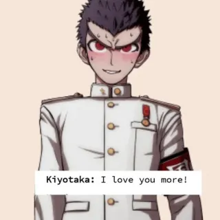 🌟 b334112c Kiyotaka Kiyotaka: I love you more! Anime, Amour, Personnage, Otaku telegram sticker