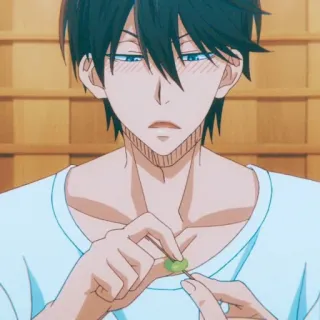 ✨ 0df961e4 Anime, Nam, Nhân vật, Ăn, Dễ thương, Nghệ thuật telegram sticker