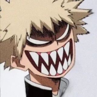 💿 0e0cfdb4 Bakugo Katsuki My Hero Academia アニメ, マンガ, 僕のヒーローアカデミア, 爆豪, 怒り, キャラクター, イラスト whatsapp sticker