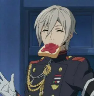 💿 29c8e891 アニメ, キャラクター, 食べ物, トースト, かわいい whatsapp sticker