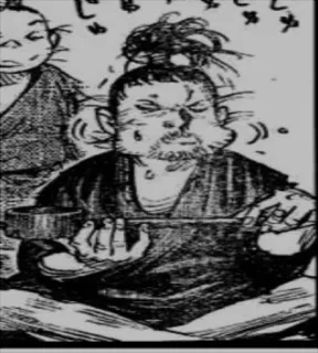 😋 82f441a0 Manga, Tradizionale, Disegno, Persona, Seduto whatsapp sticker