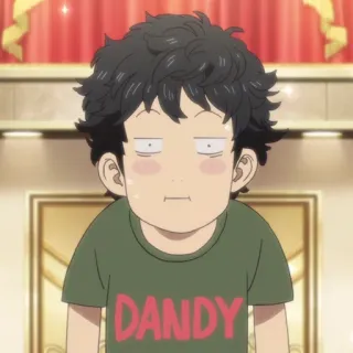 ⏱ 0a74245e DANDY Anime, Nhân vật, Bảnh bao, Áo thun telegram sticker