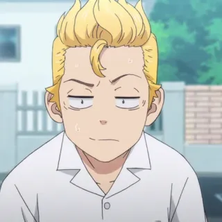 ⏱ 16b2d46a Takemichi Hanagaki Tokyo Revengers Anime, Nhân vật, Tóc vàng, Chán, Takemichi Hanagaki telegram sticker