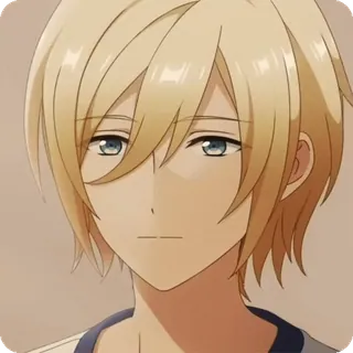 🧽 8672972d Аниме, Блондин, Парень, Персонаж, Портрет telegram sticker