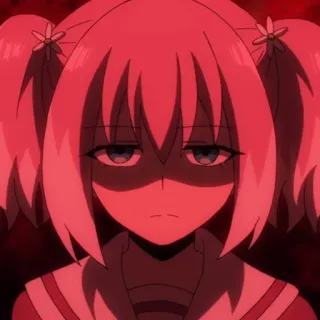 😡 91913764 动漫, 漫画, 女孩, 双马尾, 生气, 脾气暴躁 telegram sticker