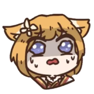 ⭐️ 26b6bc2a Anime, Słodkie, Kawaii, Manga, Postać, Naklejka telegram sticker