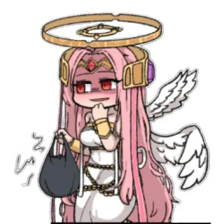 ⭐️ ed6f474f Anime, Anioł, Kawaii, Słodkie, Dziewczyna telegram sticker