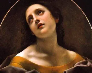 🙄 24c308af art, painting, religious, woman, portrait telegram sticker