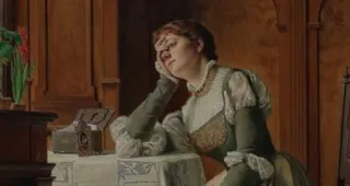 🤦‍♀️ f8d0d320 woman, painting, art, dress telegram sticker