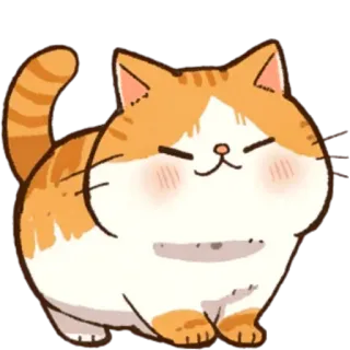 😎 b7abcf9a cat, kitten, cute, animal, pet, cartoon telegram sticker