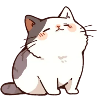 ☺️ ca2cfc8c cat, cute, animal, domestic, feline, pet, happy telegram sticker