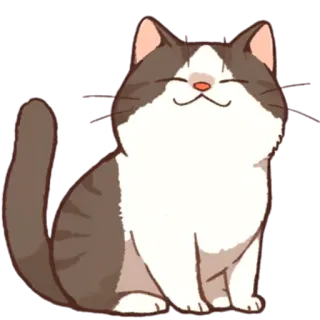 ☺️ e8bd0d7e cat, animal, pet, sticker, cute, domestic animal, feline telegram sticker