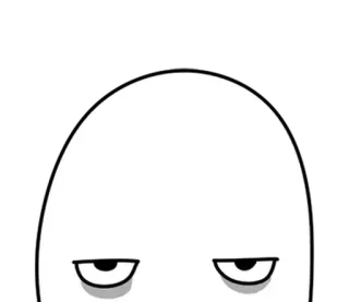 ⚪️ 78f70fd8 cartoon, sticker, funny, meme telegram sticker