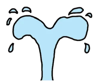 ⚪️ 90070451 water, splash, water drop, liquid, illustration, abstract telegram sticker