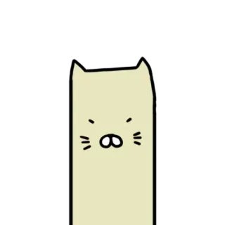 ⚪️ b303b69b cat, animal, sticker, cartoon telegram sticker