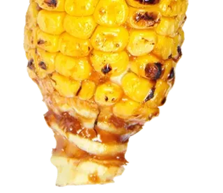 ⚪️ e14aac2c corn, food, vegetable, grilled corn, sweet corn, cob telegram sticker