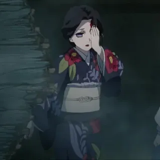 🎏 6411cfc2 Anime, Vrouw, Kimono, Personage, Demon Slayer whatsapp sticker