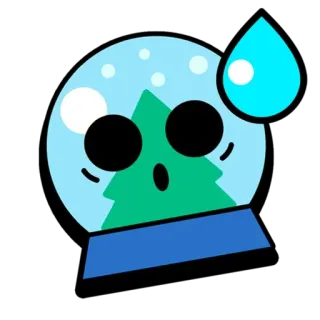 🌟 7f53a129 globo de neve, árvore, surpresa, adesivo, gota de suor telegram sticker