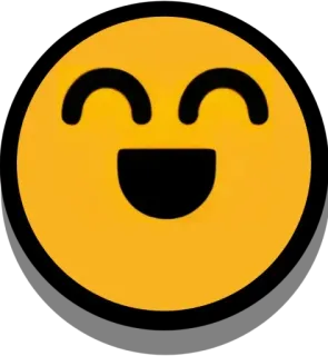 😊 b5a1281a Emoji, Smiley, Feliz, Sorrindo, Rosto telegram sticker