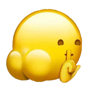 ☺️ 385d7dbf эмодзи, тсс, тихо, палец, без звука, тишина telegram sticker