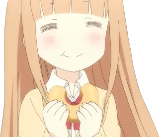 😍 8984581d Anime, Meisje, Eten, Kawaii, Schattig telegram sticker