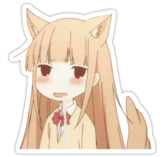 😄 15a8ff33 动漫, 女孩, 可爱, 卡哇伊, 口水, 困倦 telegram sticker